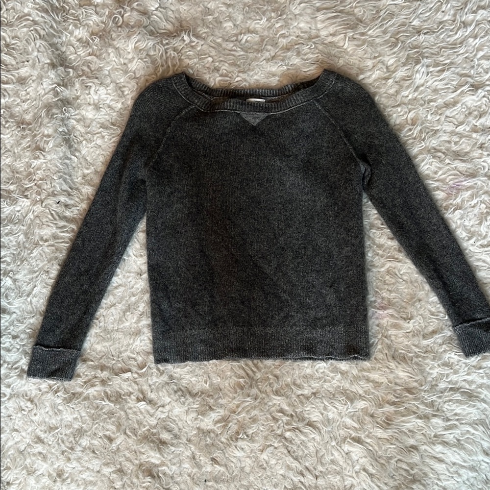 Halogen Charcoal Knit Pullover cashmere 9